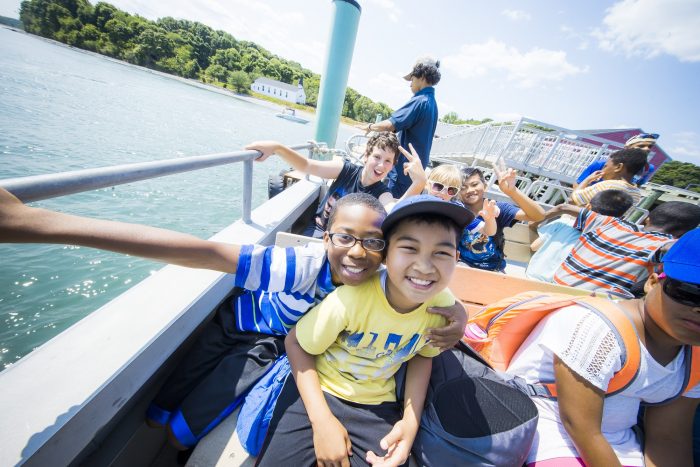 Boston Harbor Now - children on boat