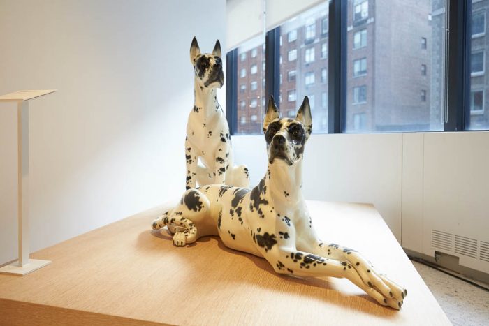 sculpture of two dalmatians