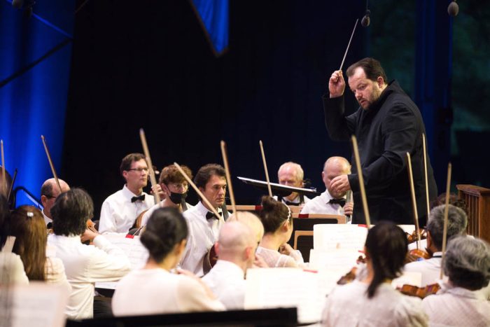 orchestra performing