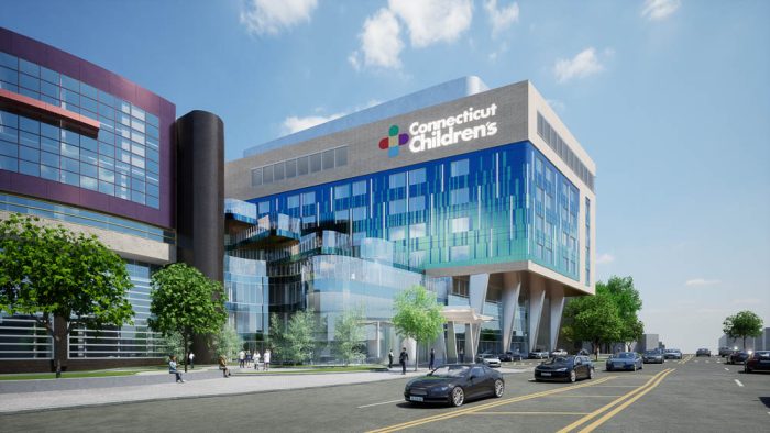 rendering of new connecticut children's facility