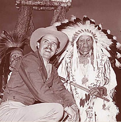 Chief Henry Standing Bear and Korczak Ziolkowski