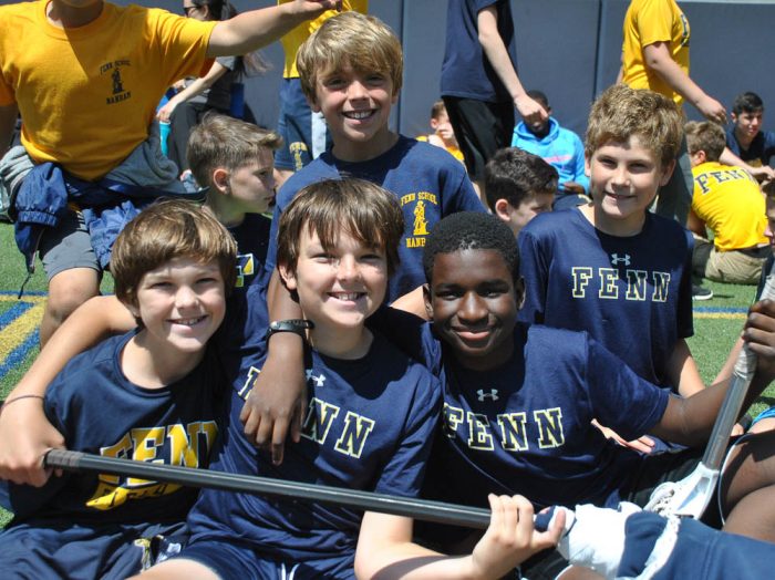 group of fenn students posing for picture