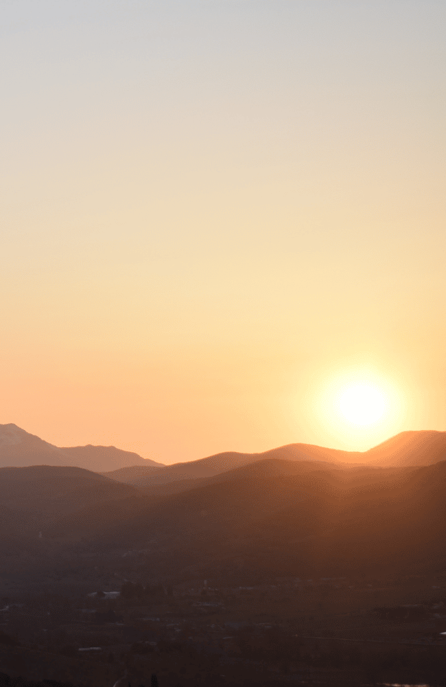 Homepage Banner - Mountain Sunrise