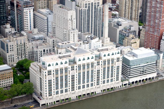 aerial view of new york presbyterian hospital