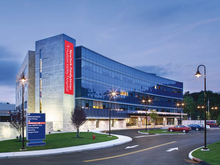 view of the main new york presbyterian hospital