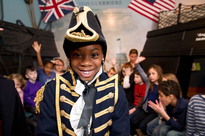 young children dressed up as a ship captain
