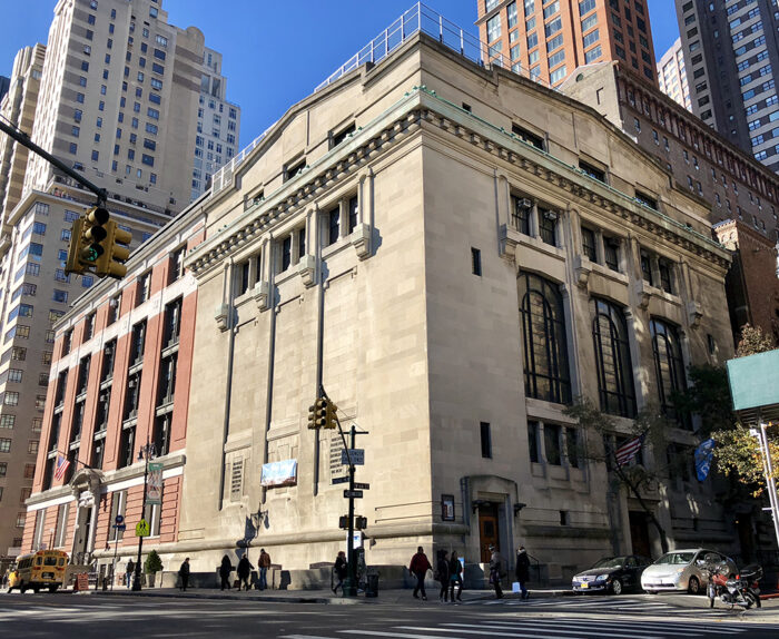 exteriior of new york society for ethical culture