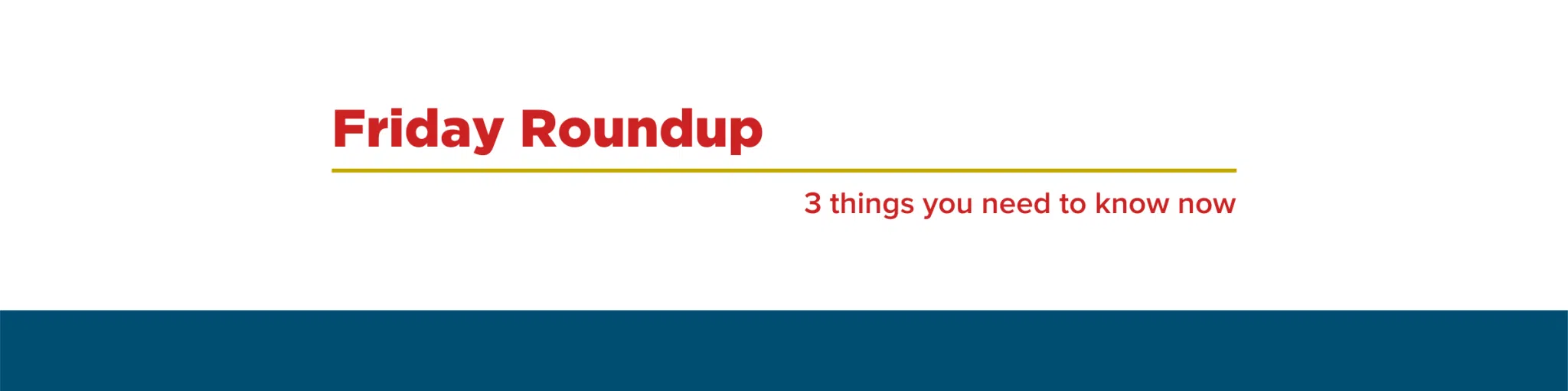 Friday Roundup: Major Gifts and Remote Recruitment Banner